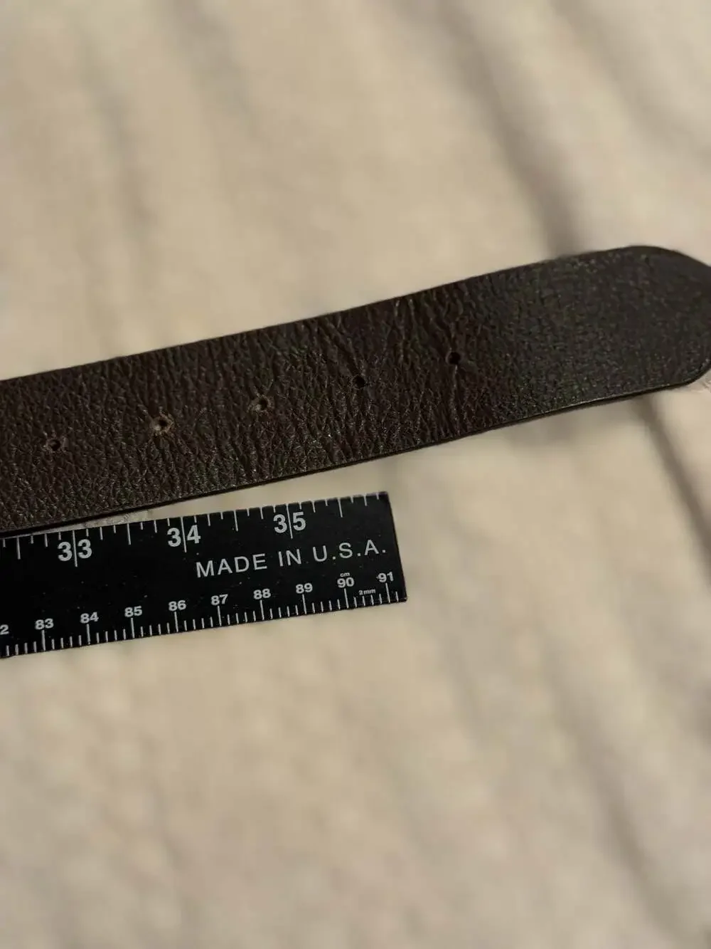 Chico's Brown Pebbled Leather Belt with Antique Brass Oval Buckle Size M